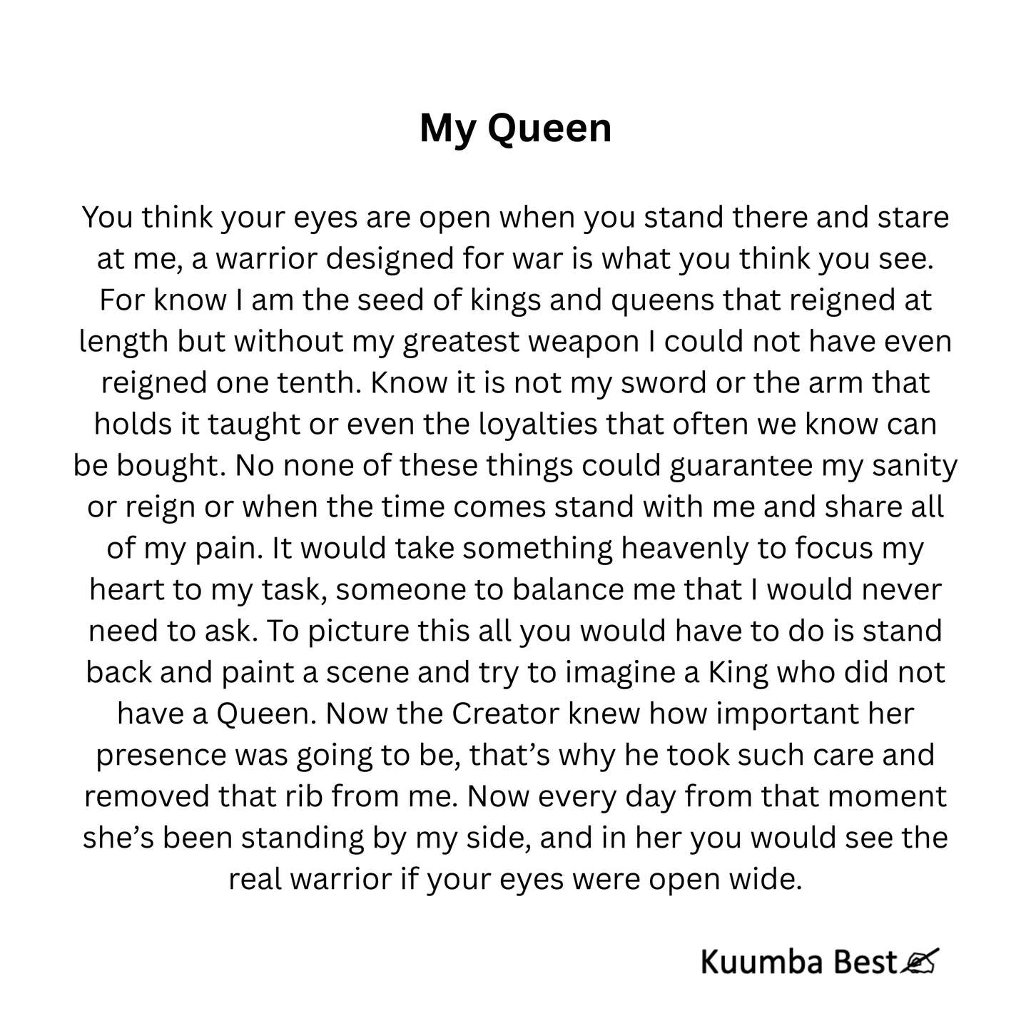 My Queen