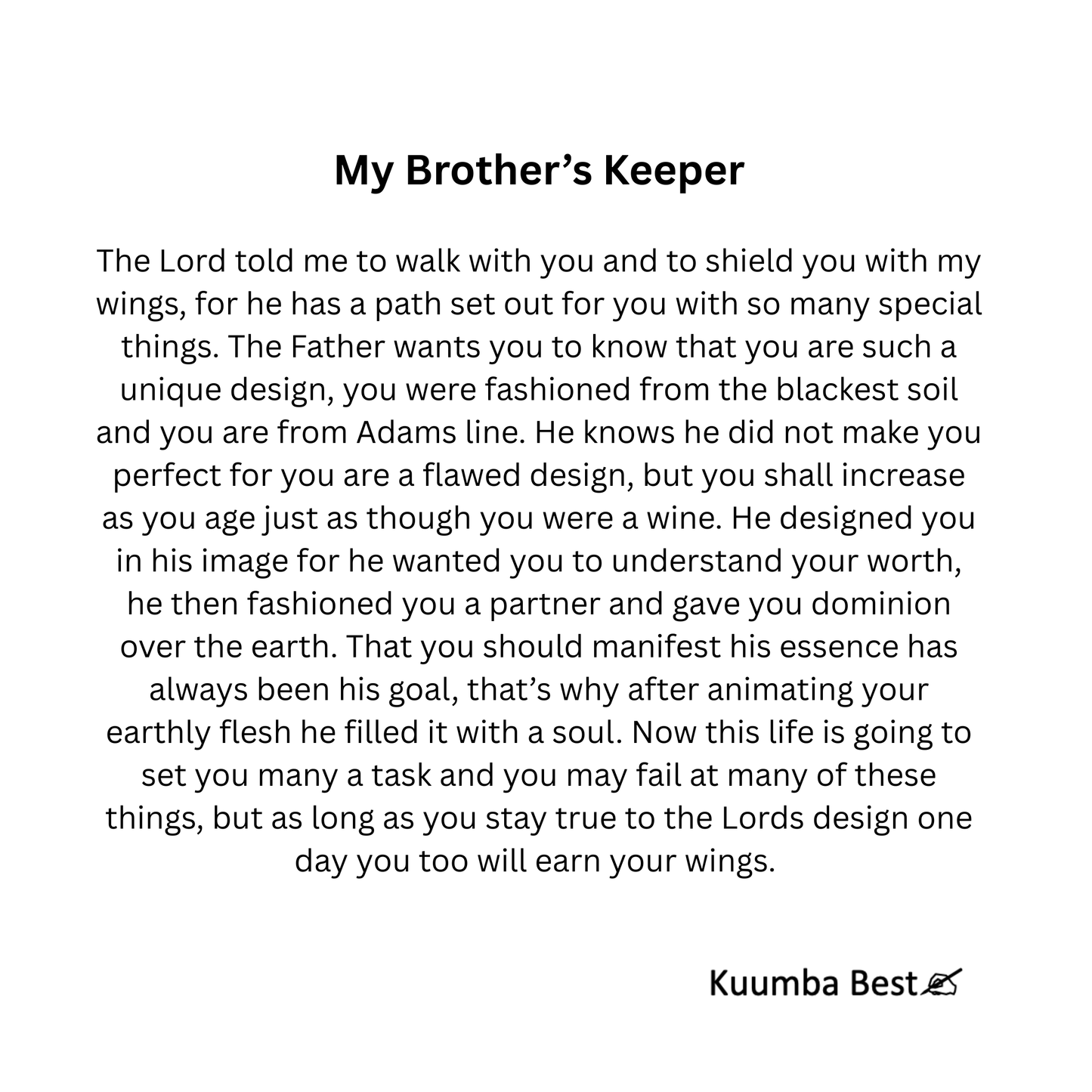 My Brother's Keeper