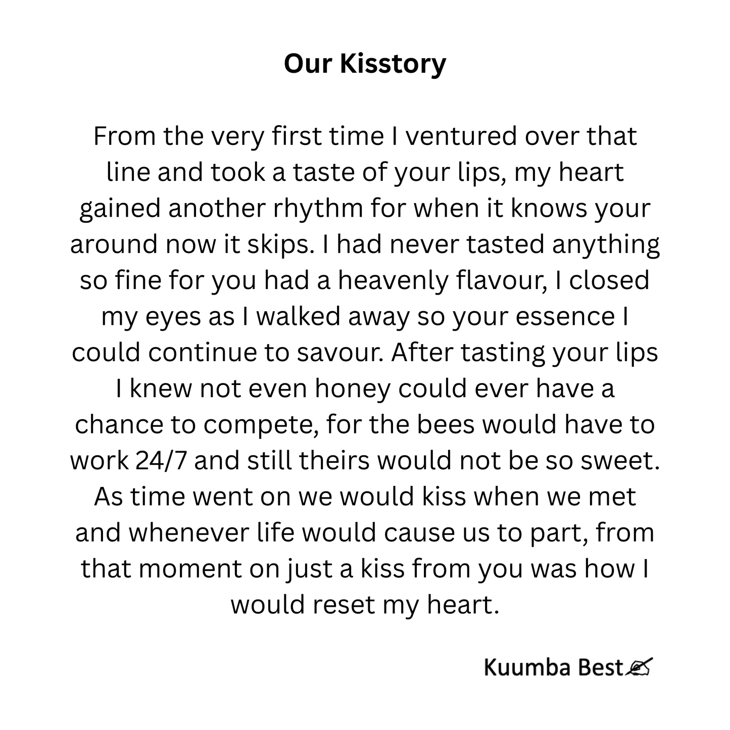 Our Kisstory