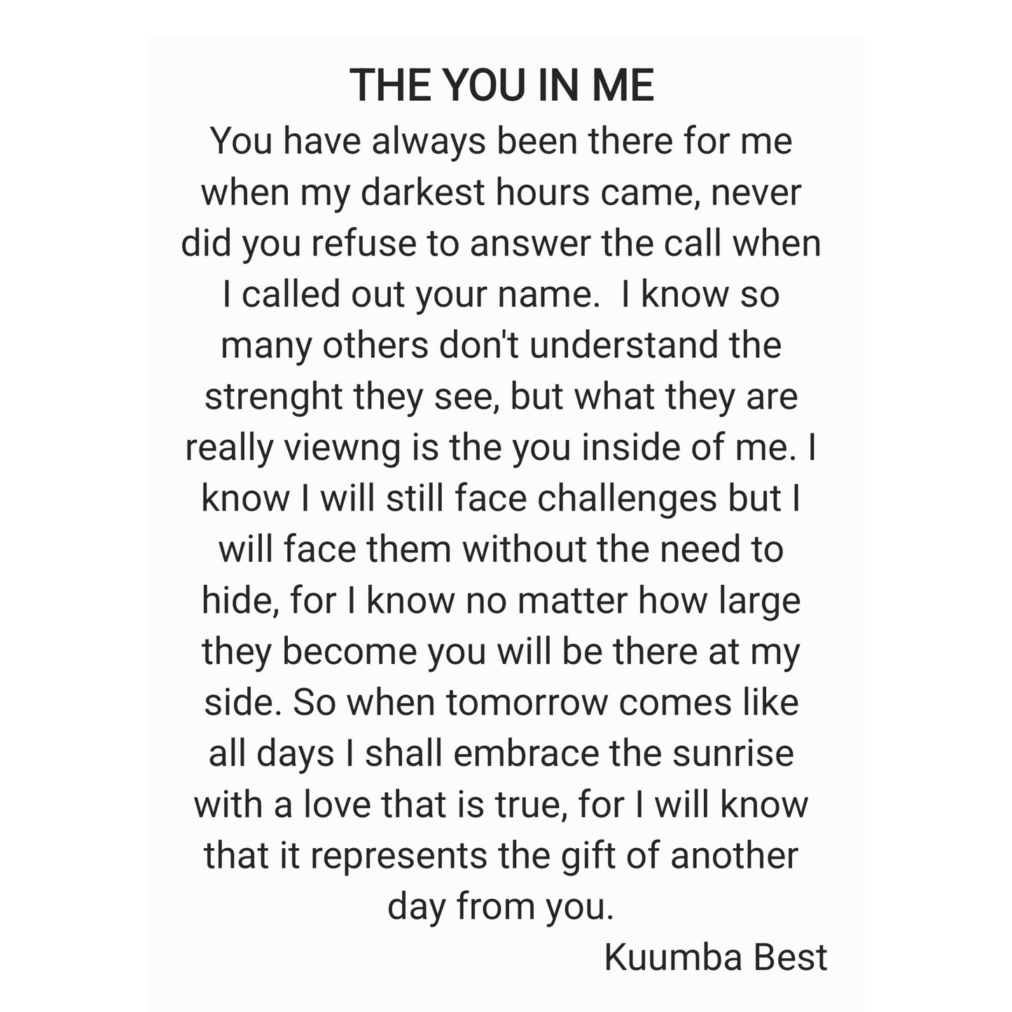 The You In Me